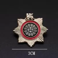 新款徽章复古个性胸章/潮流胸牌休闲金属小别针 英伦时尚勋章配饰 七星 18-11