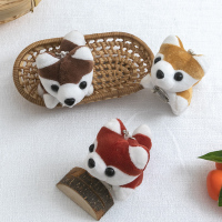 Doggie叨叨可爱日系哈士奇胸针装饰衣服别针玩偶挂件毛绒配饰女 花色哈士奇(每色各一只)