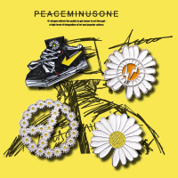 权志龙小雏菊胸针GD同款个性百搭金属徽章帽子包包男女情侣配饰潮 AF-1+雏菊+闪电+符号