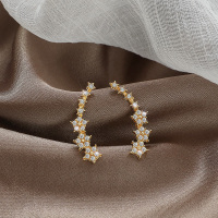 S925银针五角星星耳钉女2020新款潮气质个性冷淡风简约高级感耳环 五角星耳钉 925银针