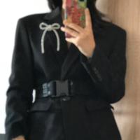 满钻超闪大蝴蝶结ins法式设计毛衣西装百搭胸针简约镶钻别针配饰 银色满钻蝴蝶结 胸针