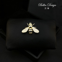 高档精致小蜜蜂胸针女百搭大气简约小号昆虫扣针卡通胸花配饰3516 主图色