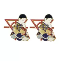 华晨宇花花同款火星宇宙金属徽章烤漆工艺明子周边胸针饭圈纪念章 B 华晨宇同款火星宇宙胸针2只