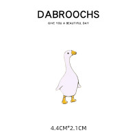 卡通大白鹅胸针 可爱日系ins潮金属徽章胸章衣服别针包包配饰男女 253# 大白鹅胸针