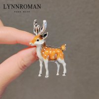 日系可爱小鹿胸针森系复古个性防走光扣圣诞别针扣毛衣西装配饰 LY846胸针-小鹿款