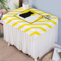 特价北欧简约加厚床头柜盖布小方桌桌布蕾丝卧电视柜桌布小圆桌布 背景猫咪 加厚防水80*80