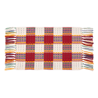 床头柜盖布柜布防尘布盖巾套罩布艺卧室家用简约现代遮盖防灰尘垫 红色() 60*90cm(打结流苏 清新风格)