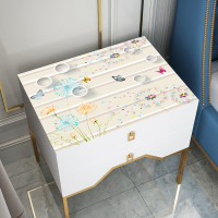 PVC防尘防水床头柜盖布台布垫子鞋柜电视柜茶几垫塑料加厚卧室 CTG-YD-49 40*40cm