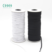 细扁窄松紧带弹力绳橡筋细白色腰带裤头皮筋裤子衣用宝宝服装辅料 黑色8MM一卷(约100米)收藏加购优先发货