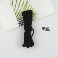 5mm圆绳口罩松紧带油心带弹力绑带彩色裹胸文胸内衣美背泳衣肩带 黑色