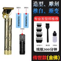 油头电推剪剃光头神器自助理发器剪头发神器剃头刀电动发廊雕刻 传世款(2个电池+主电座)送定1