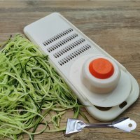 风驰牌切菜器插丝神器搜子家用切丝器厨房擦插丝板刨丝器 凤驰1.9mm细白色+护手{赠削皮}