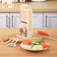 牌多功能厨房切菜土豆丝切丝器擦丝家用切片风驰萝卜刨丝神器 组合式-带收纳架[10件套]