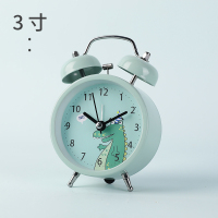小闹钟学生用小型钟表静音床头家用时钟桌面卡通儿童专用起床神器 恐龙3寸 3英寸