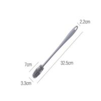 杯刷洗杯子神器新款清洗奶瓶水杯清洁刷子长柄保温杯玻璃杯软毛刷 灰色