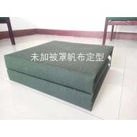 内务军被定型叠被神器 软 硬 帆布 免缝自粘 白 绿色 三叠 四叠 缝好的绿帆布被芯