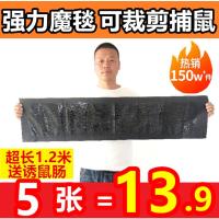 粘鼠板加大强力灭鼠贴捕鼠器抓老鼠胶鼠夹家用神器魔毯加诱饵家用