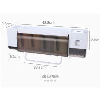 家居日常生活卫生间用品用具百货家用小东西抖音热门同款懒人神器 4杯+收纳架带挤牙膏器和挂钩