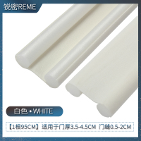 门缝门底密封条房门贴隔音神器卧室门下防风防噪音防虫挡条防蟑螂 白色4根装[长度95cm] 强烈推荐