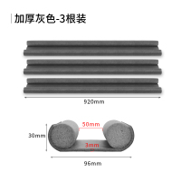 自粘防盗门缝门底密封条家用卧室木门隔音防尘挡风神器防水防虫贴 灰色实惠装（3个装）【加粗款】