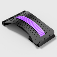 腰椎舒缓器腰部拉伸瑜伽器材辅助工具弧形脊椎伸展背顶腰神器开背 紫色-收藏加购更快发货