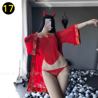 姬 Gill:沦陷甜心宝贝 女仆装cos内衣性感情趣服装制服睡衣女夏 款17(1314+肚兜) 均码