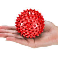 MOM按摩小刺球健身瑜伽手腕筋膜训练手抓球宝宝婴儿感统抚触软球 红色7.5cm按摩刺球(中等硬度)