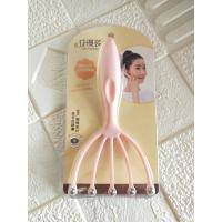 头部头皮按摩器头皮爪头皮梳 头部按摩仪钢珠保健经络按摩梳 粉红色