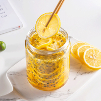 食品级蜂蜜瓶柠檬泡酒瓶玻璃罐带盖罐子瓶子空瓶 黑盖1100ML