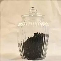 玻璃罐储物罐猪油罐 白糖罐辣椒罐盐罐子装油罐带盖大号厨房家用 2200ML