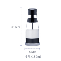 可计量控盐瓶厨房调味瓶家用玻璃调料罐瓶子按压式撒盐神器 按压式盐瓶