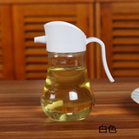 家用酱油瓶醋瓶油瓶玻璃防漏油壶厨房用品调味罐装香油瓶调料瓶罐 [250ml白色]