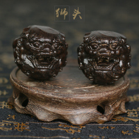 沉香木健身手球盘核桃健身手球保健球手盘按摩老人练手握球手转球 狮子头球