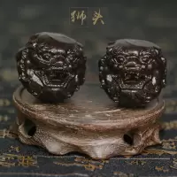 沉香木健身手球盘核桃健身手球保健球手盘按摩老人练手握球手转球 狮子头球