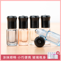 玻璃滚珠瓶精油香水滚珠分装瓶精华液瓶旅行小空瓶便携按摩走珠瓶 6ml滚珠彩色3个