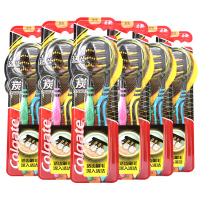 适齿炭软毛中毛牙刷竹炭牙刷4/8/12支可选舌苔清洁去异味 【装】12支（6板）