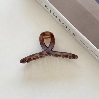 豹纹亚克力醋酸发夹后脑勺抓夹韩国优雅气质夹子头饰气质头发饰品 交叉豹纹发抓