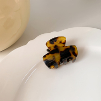 醋酸豹纹发夹女小号后脑勺抓夹ins固定头发夹子精致发卡发抓头饰 玳瑁色