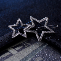 头发夹子头饰短发发夹顶夹边夹卡子一字夹简约少女韩国发卡刘海夹 白色