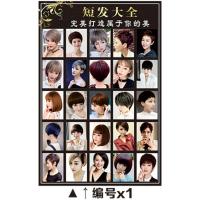 美发店发型宣传挂画时尚男女造型模特图片写真烫染装饰画墙贴 编号X1 70*105厘米 相纸 单张价格