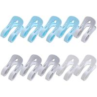 10个装被子夹子大号防风夹家用强力塑料凉衣夹晒衣夹大夹子棉被夹 10个装混色