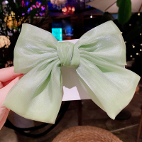 韩国儿童大蝴蝶结发夹女童宝宝公主小女孩发卡夹子发饰头饰可爱女 1#绿色 收藏宝贝优先发货
