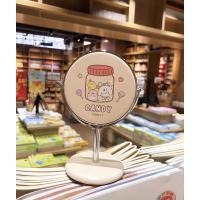 韩版镜子网红折叠台式化妆镜学生宿舍桌面少女心美容便携梳妆镜子 台式小圆镜,软萌长草,1