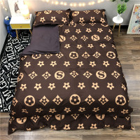 网红款泫雅花大气床单被套三件套2.0m学生宿舍1.2架子床被单单件3 桔红色 轻奢 主图 2.2四件套+2枕芯