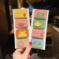 刘海贴魔法发贴头饰粘头发魔术贴发饰网红冷漠碎发神器女可爱 红色 46#比尔8件套