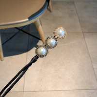 丸子头盘发神器懒人简约蓬松韩国优雅花苞头百搭发饰网红带钻头饰 复古巴洛克