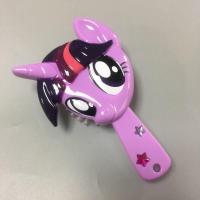 儿童梳子宝宝小孩安全气垫梳公主可爱卡通兔子梳头发女孩立体配饰 紫悦