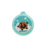 布朗熊折叠美妆梳子镜子可妮兔随身包包携带梳头发补妆化妆 饼干