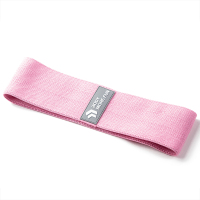 弹力带健身阻力带力量训练女翘臀练臀神器深蹲臀部瑜伽瘦腿弹力圈 90磅粉色[初学推荐/赠视频]