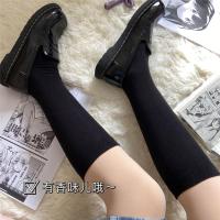 黑白两色带香小腿袜jk制服袜瘦腿女春夏百搭日常- 黑色*2双 均码
